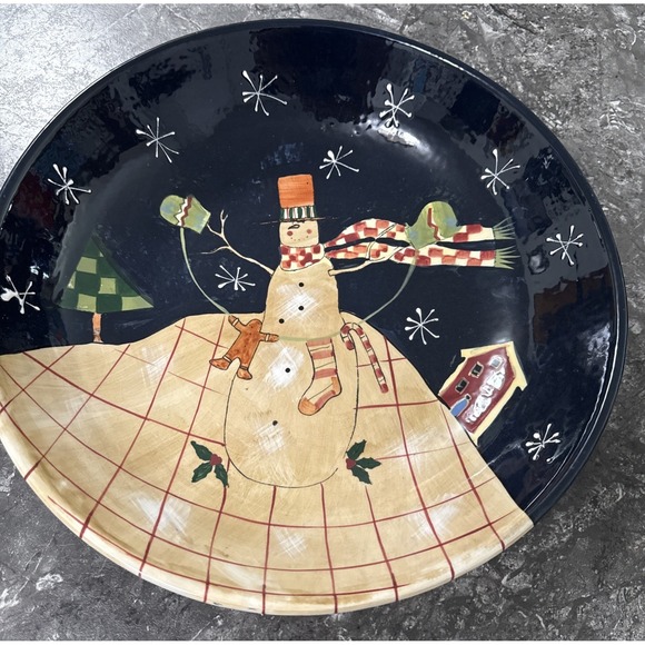 Certified International Other - Certified International Susan Winger Snowman Large 13"‎  Serving Bowl Holiday